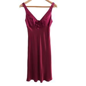 Elegant Burgundy Wedding Dress